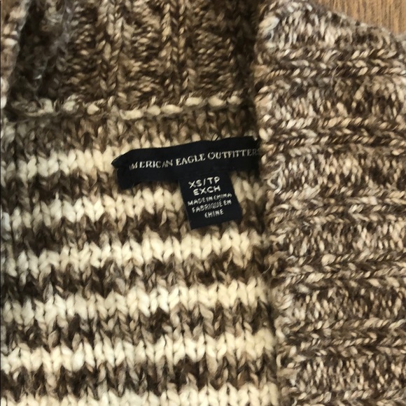 American Eagle Patterned Open Cardigan Size XS - Picture 4 of 7